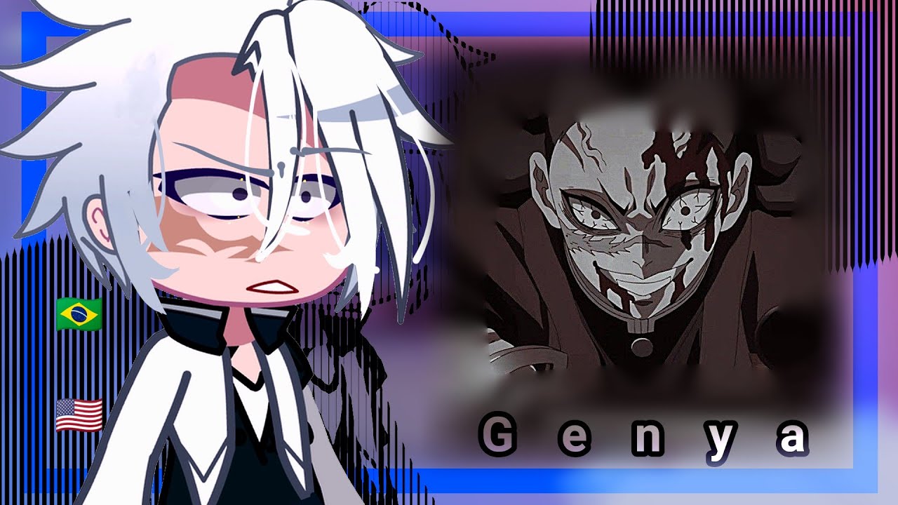 &bull;|Hashiras react to Genya Shinazugawa 3 season Demon Slayer|&bull;//KNY// gacha club 🇧🇷🇺🇸