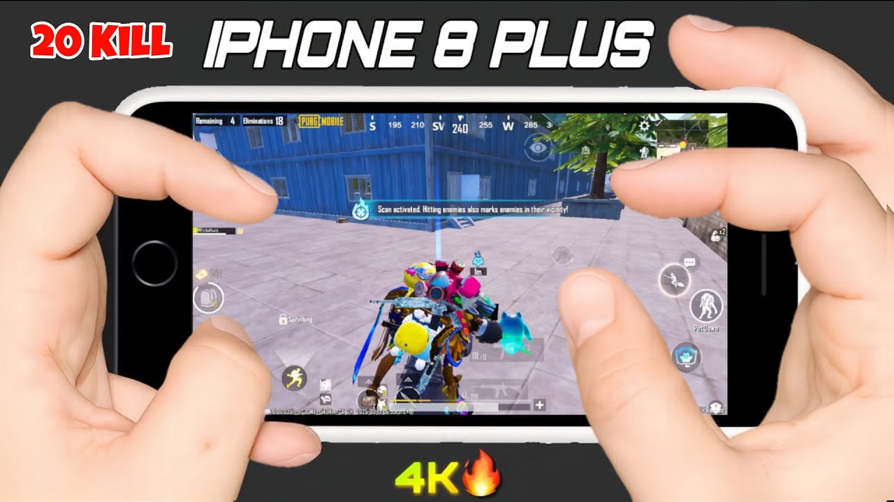 iPhone 8 Plus PUBG Test 2025 🔥 Smooth Ultra Graphics? Handcam Gameplay | Lag & FPS Test