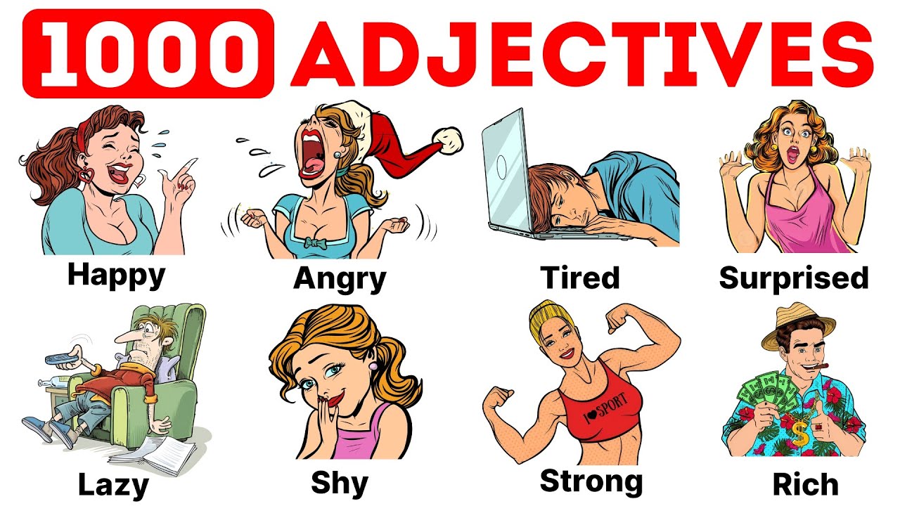 1000 Adjectives | Learn Common Adjectives in English | | Part 1 | English Vocabulary with Pictures