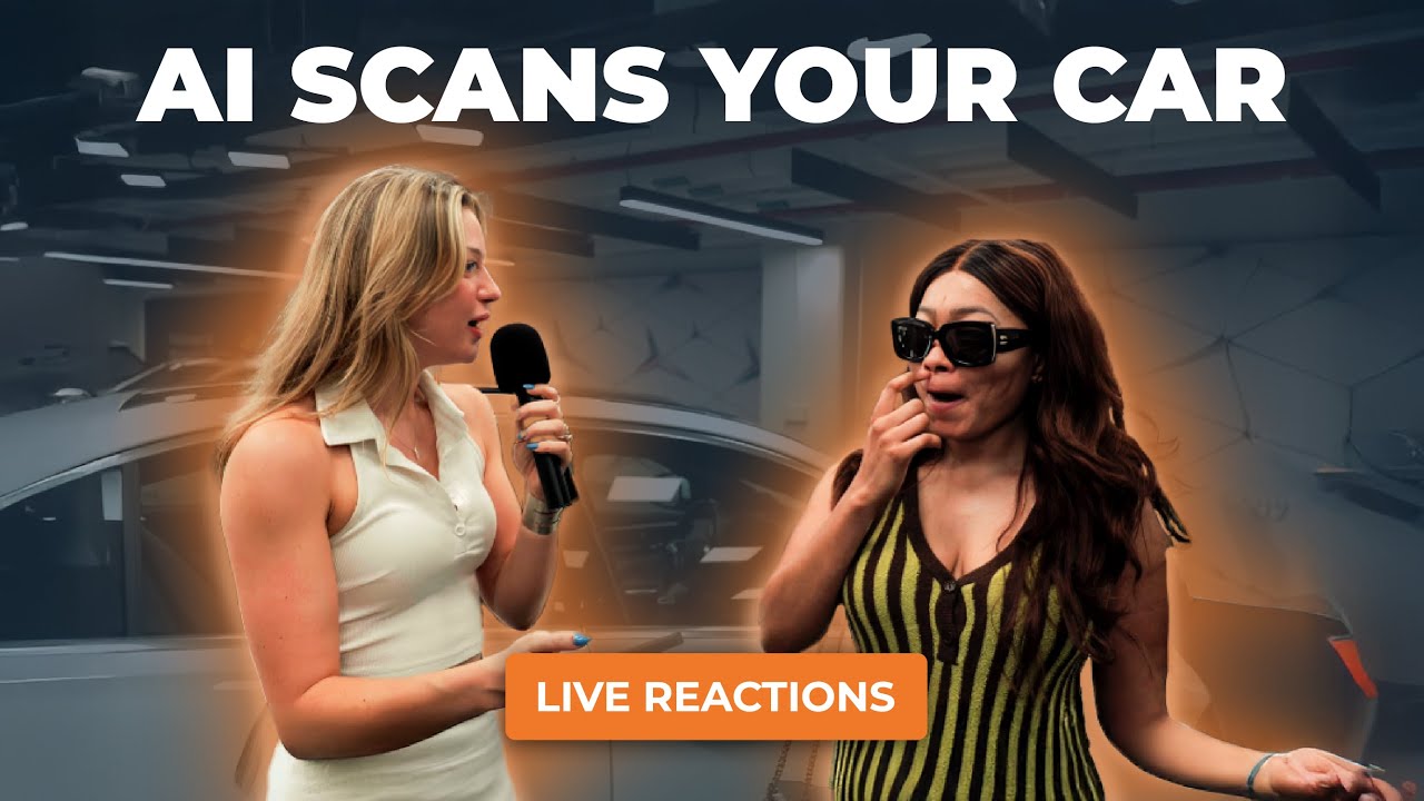 Customers Watch AI Scan Their ENTIRE Car at Mercedes-Benz Manhattan