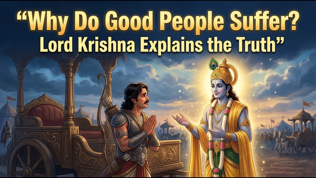 “Why Do Good People Suffer? Lord Krishna Explains the Truth”  | “কেন ভালো মানুষের জীবনেও কষ্ট আসে?