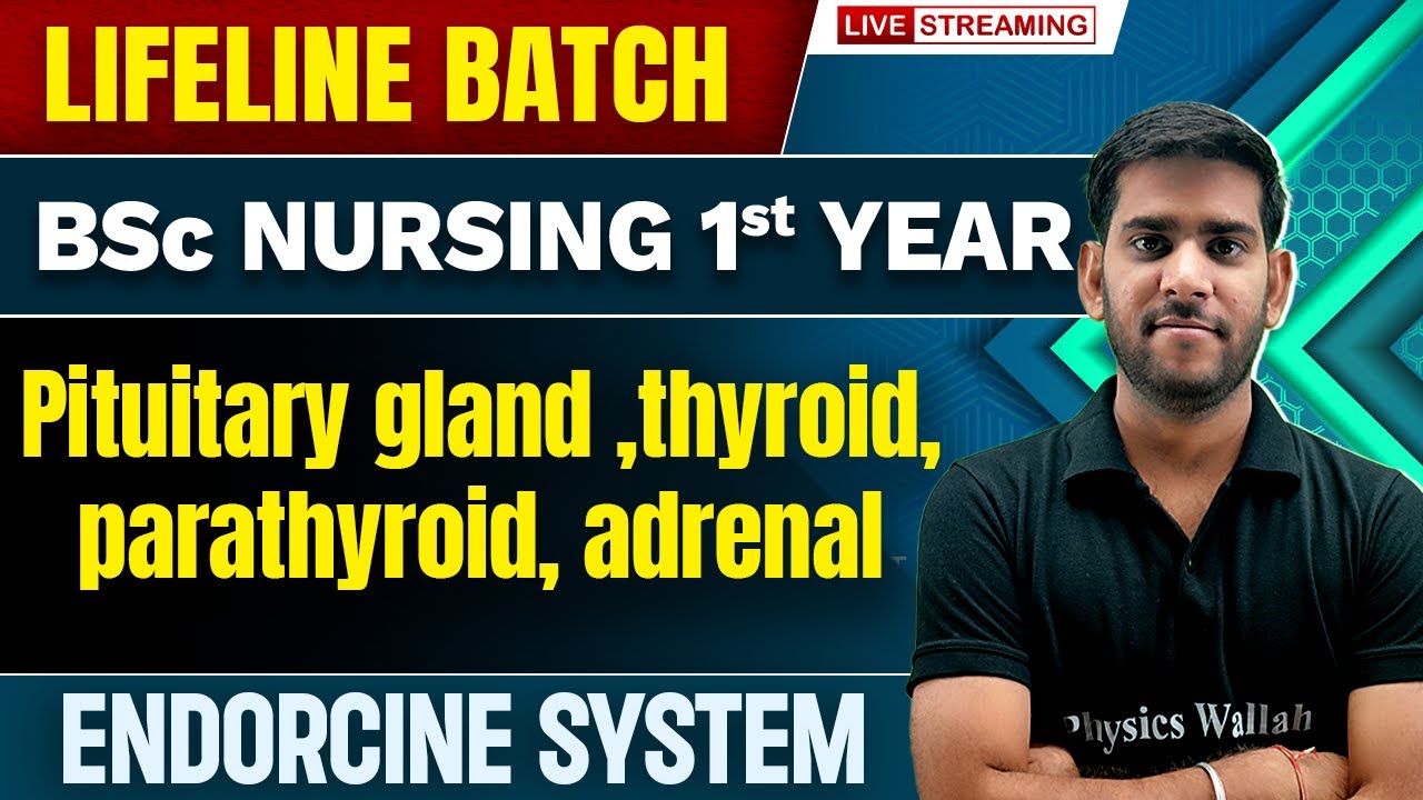Pituitary Gland | Thyroid | Parathyroid | Adrenal | Endorcine System | BSc Nursing | Lifeline Batch