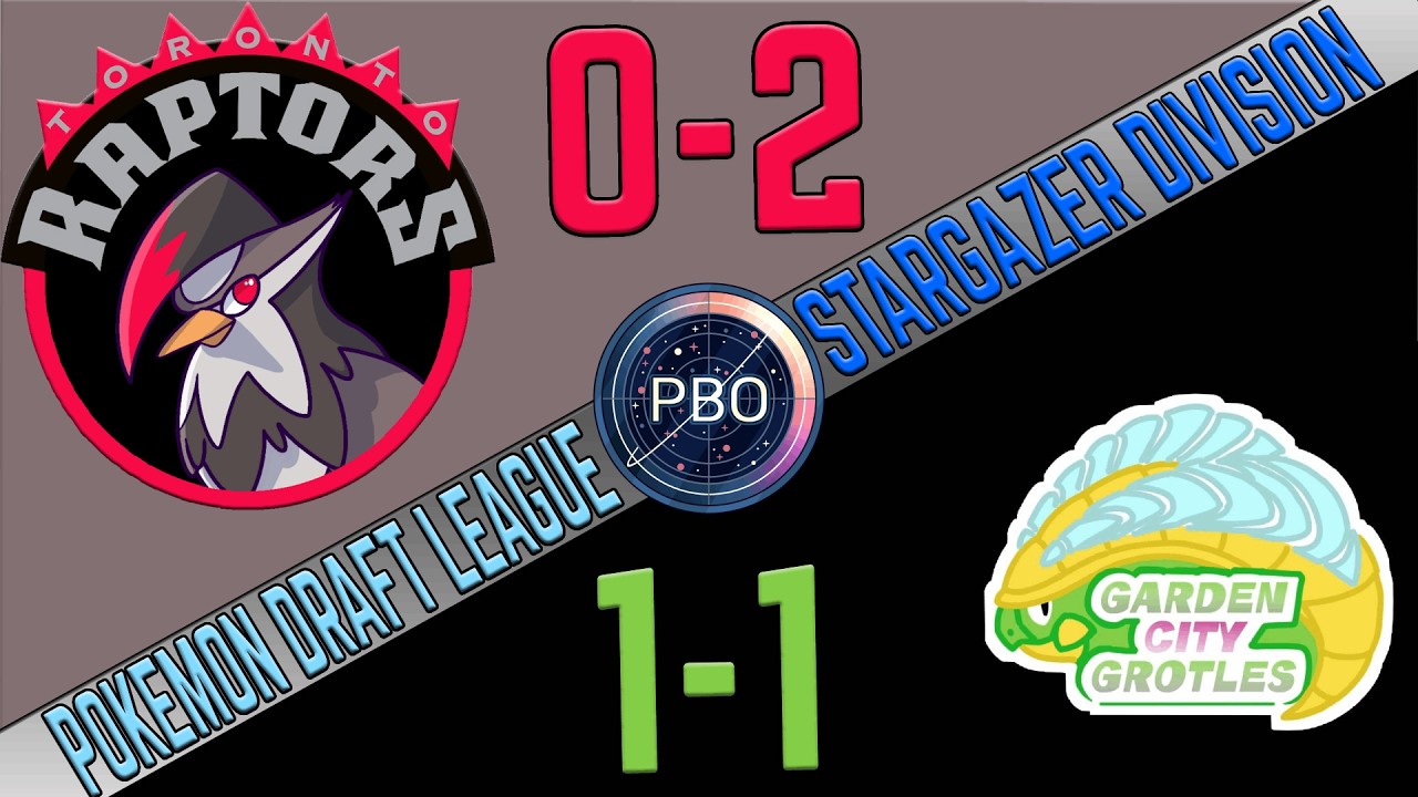 Pokémon Draft League | Toronto Staraptors VS Garden City Grotles | S10 W3 | PBO