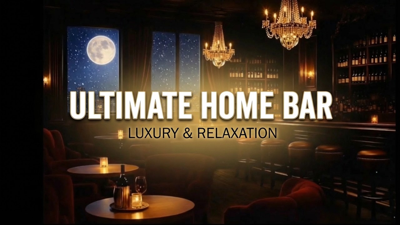 Upscale Lounge at Night 🍸✨ | Sophisticated Ambience for Late Night Vibes
