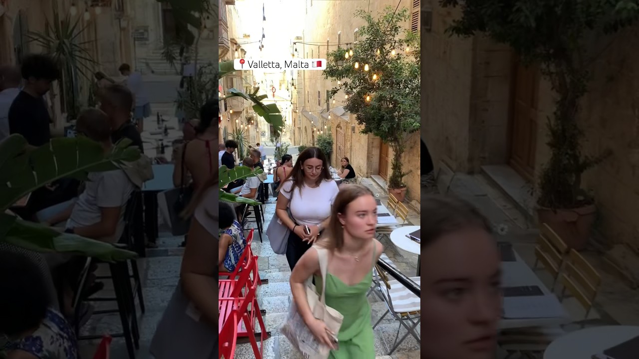 Beautiful Valletta Malta 🇲🇹 | 4K Walking Tour of Valletta&rsquo;s Charm #Shorts