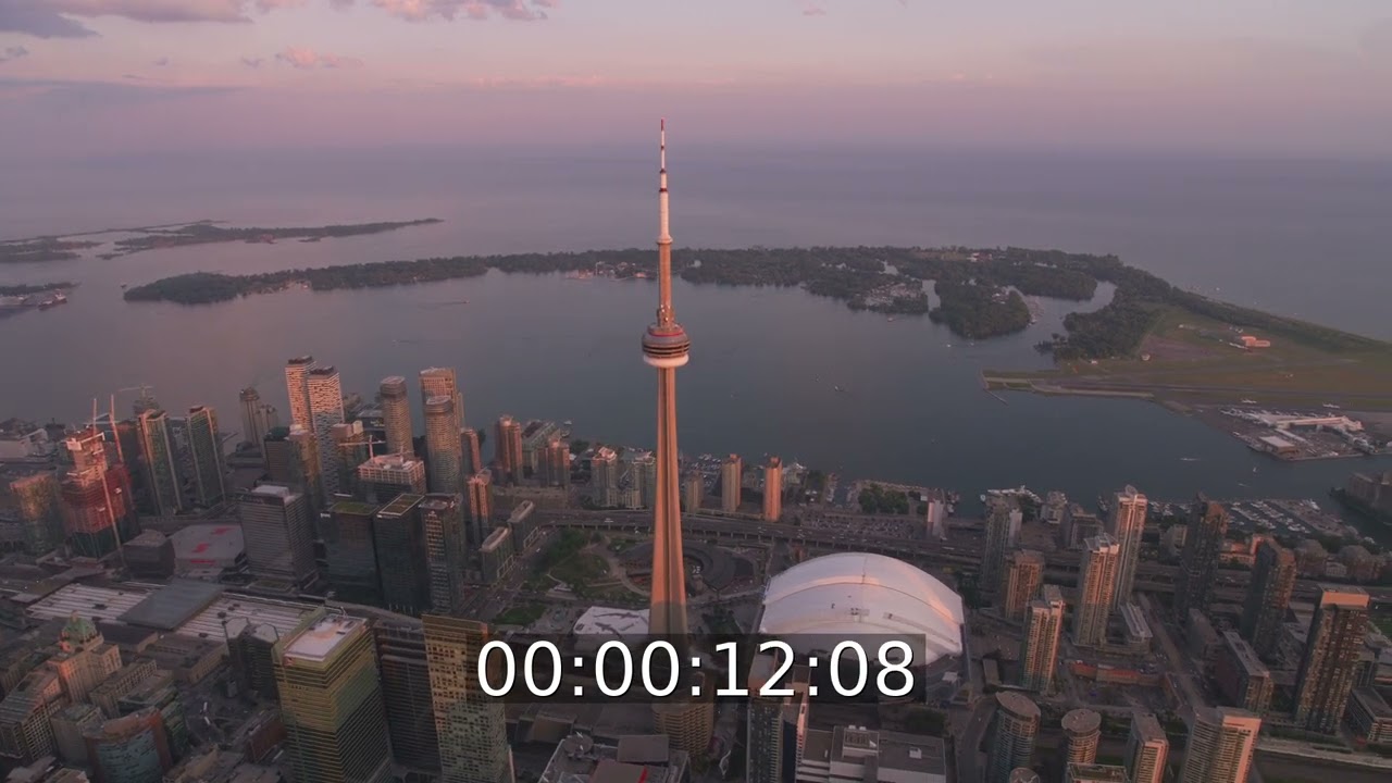 Fernmeldeturm und Fernsehturm in Toronto in Ontario, Kanada