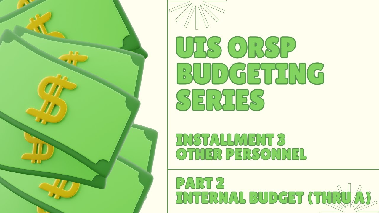 UIS Budget Series: Installment 3, Part 2 - Salaried Other Personnel In the Internal Budget