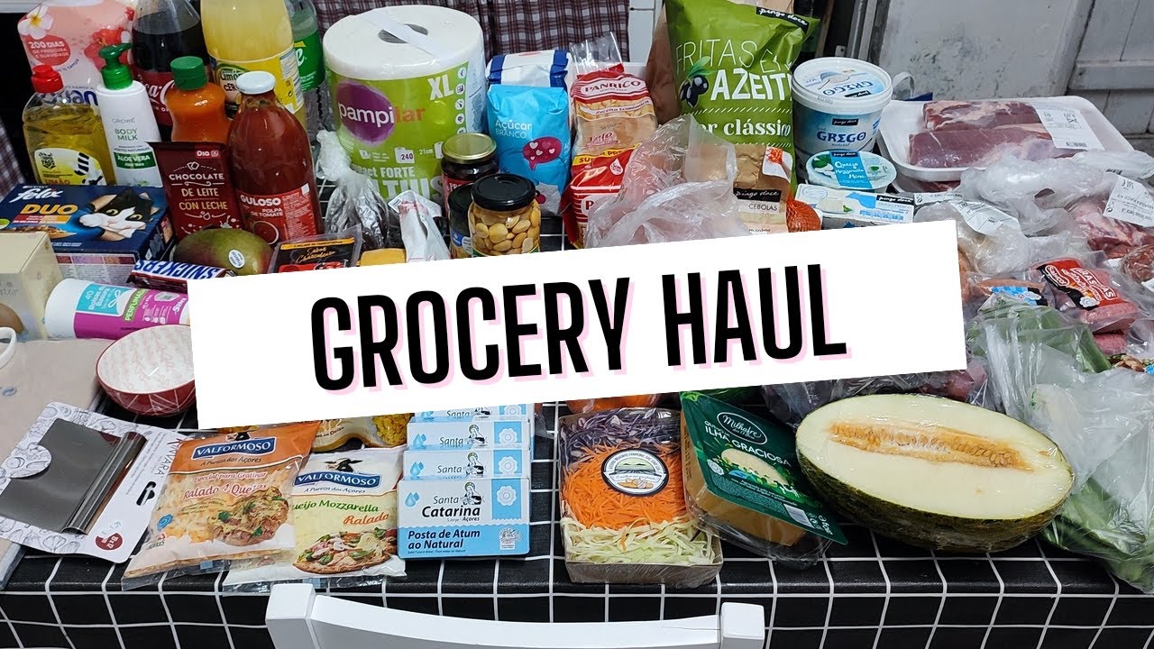 GROCERY HAUL | Shopping in São Miguel Azores | Prices in Portugal