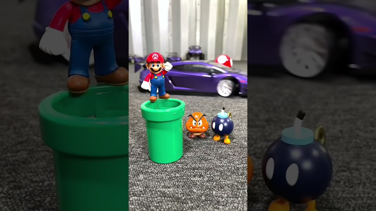 The adventures of RC Drift Mario! #rccars #trickshot #supermario