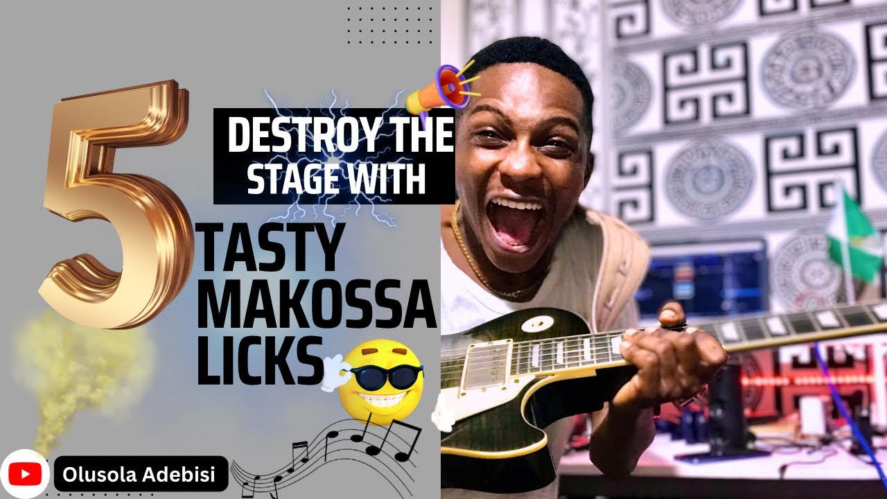 Hot Five Makossa Guitar Lines to Destroy the Stage!