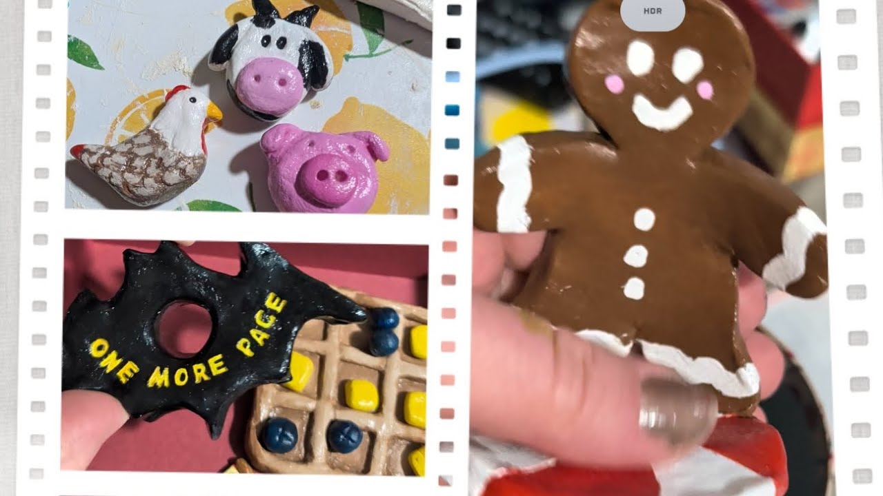 Make DIY Christmas Gifts with me! Vlogmas Cont. Day 23- Air Dry Clay Present Ideas