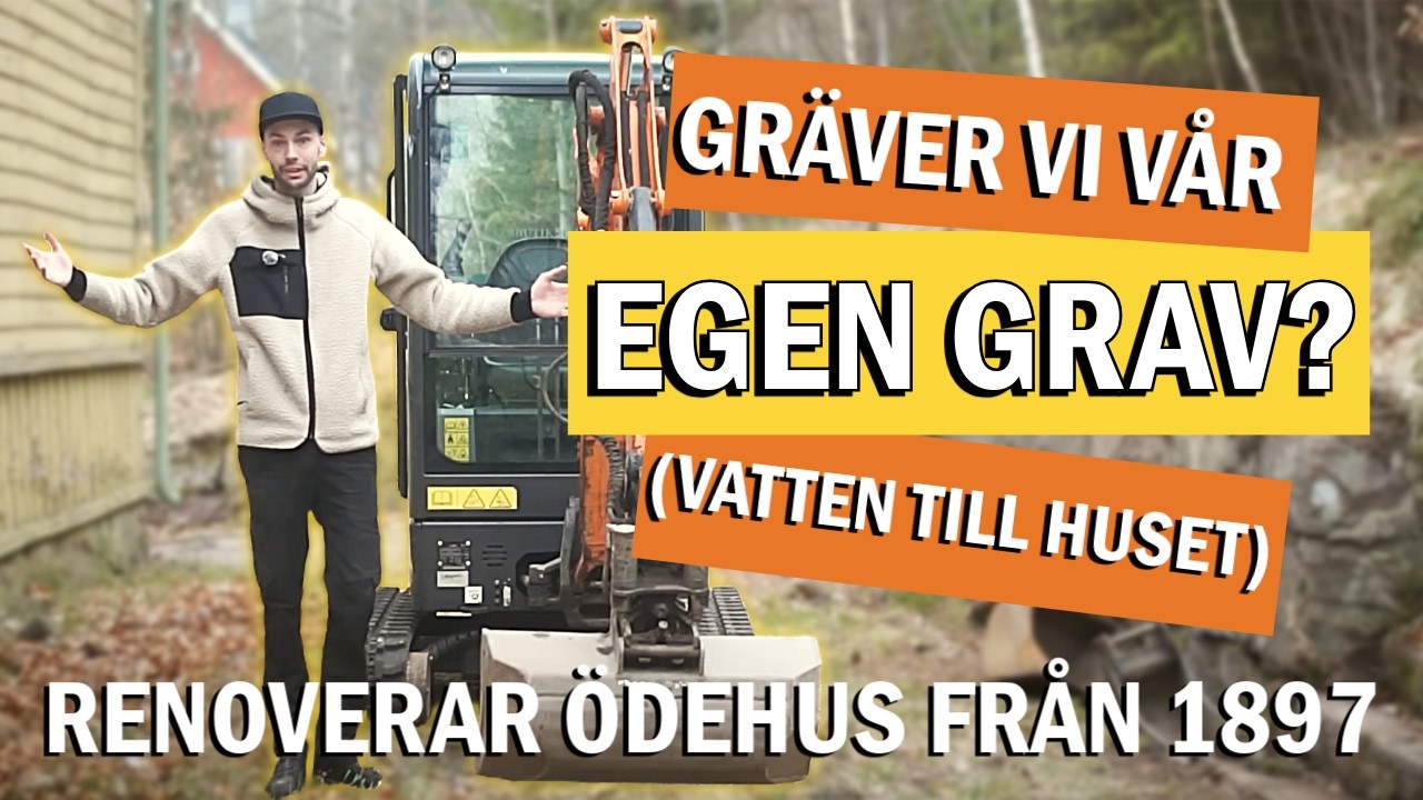 Äntligen gräver vi in vattnet...Men är det värt det? (ep.4) | Från Ruckel Till hem