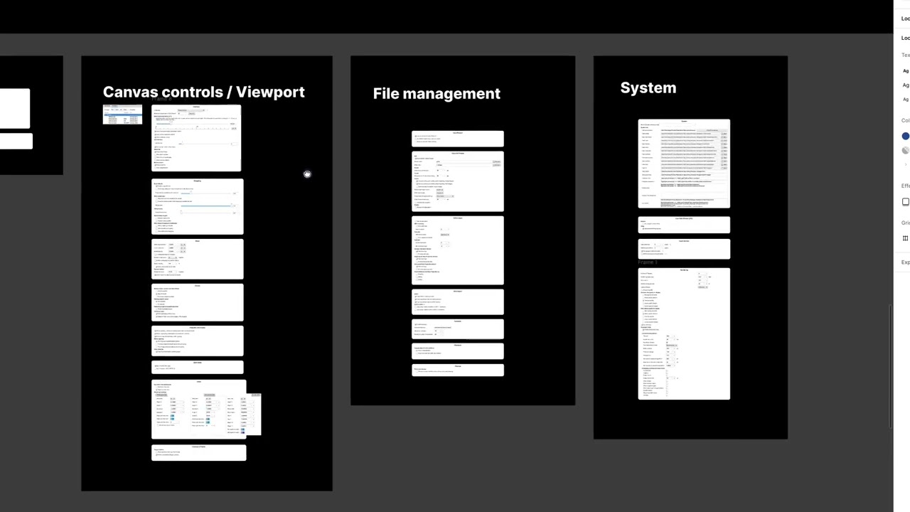 Inkscape preferences panel - Iteration 1