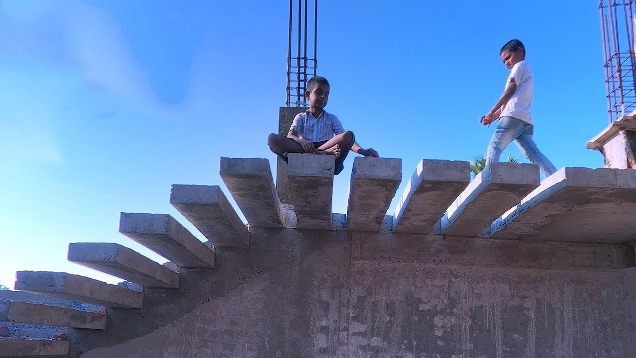 Cantilever staircase full details - 4' wide