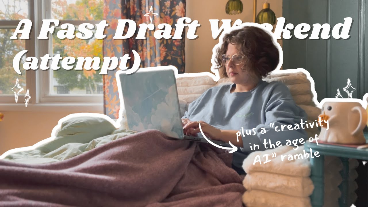Writing Vlog 🍄 fast draft weekend (fail) and the point of creating in the age of AI