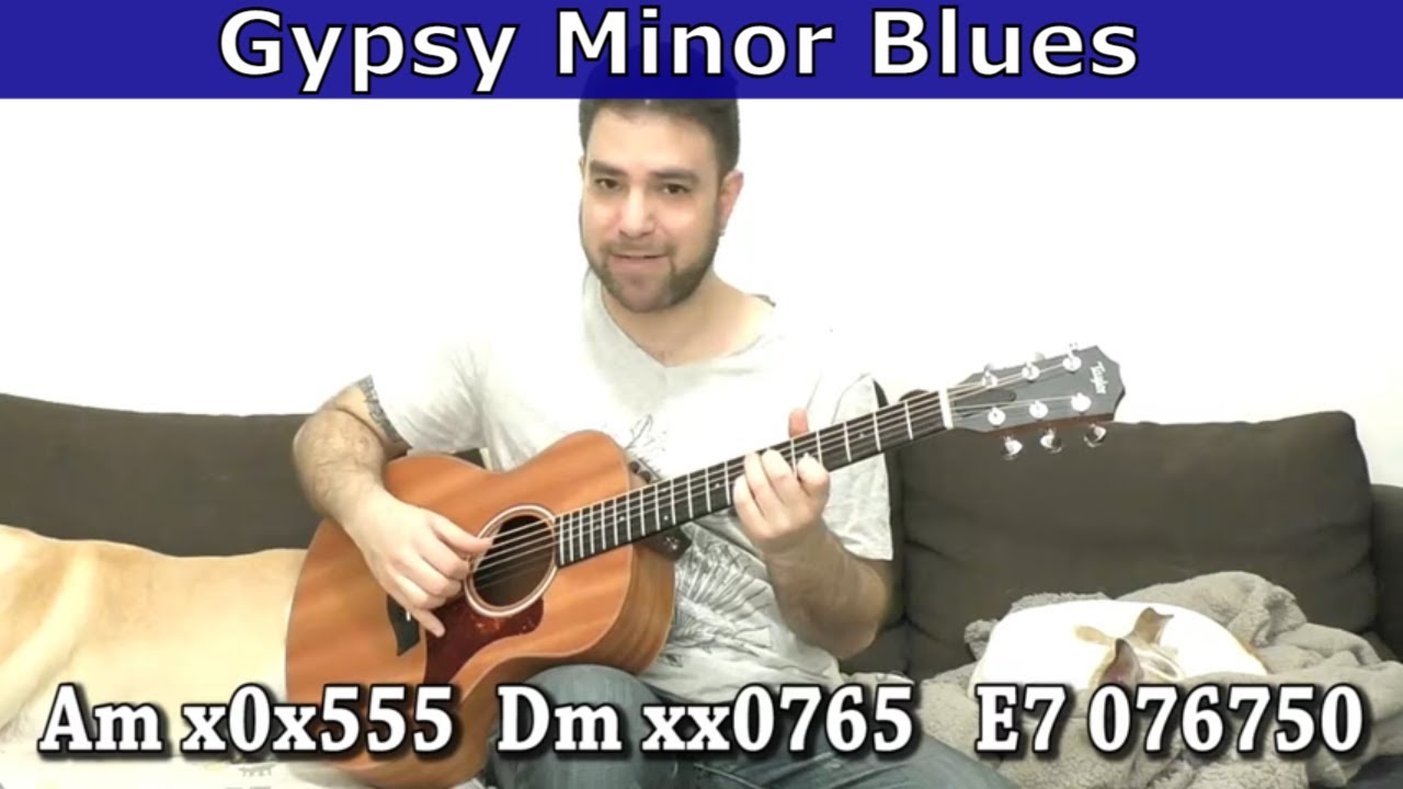 Lesson: Gypsy Style Minor Blues in Fingerstyle (AWESOME!) - Guitar Tutorial w/ TAB