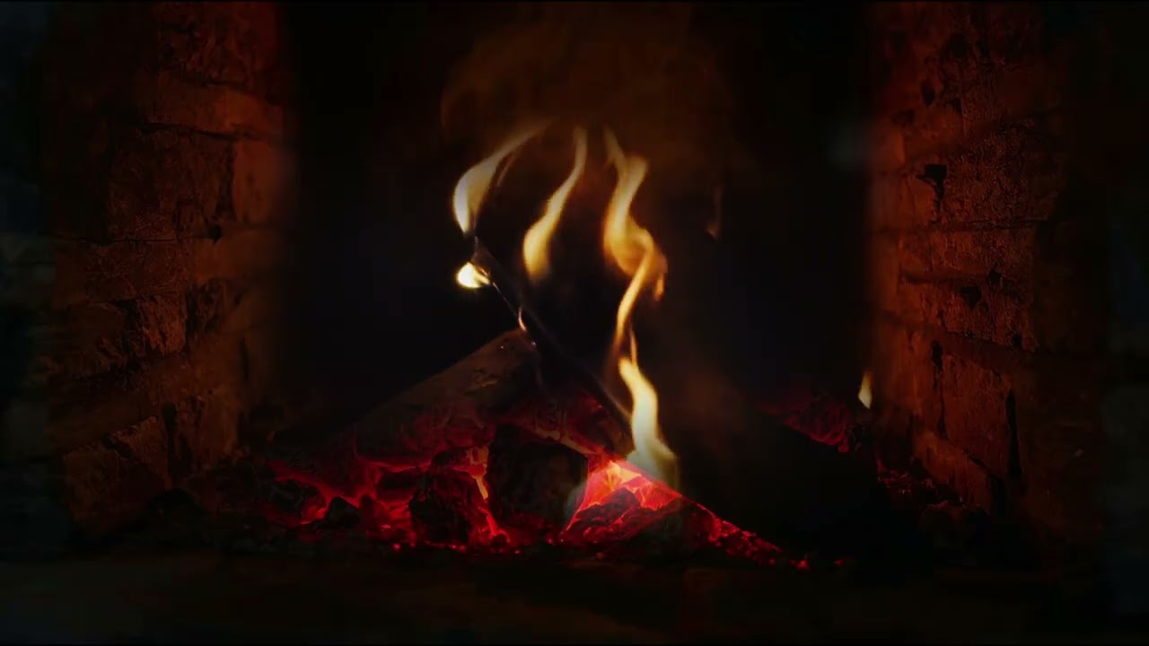 🔥 You&rsquo;re Alone in a Dark Hearth Room as Embers Glow Low 🔥 | Cinematic Fireplace Ambience (1 Hour)