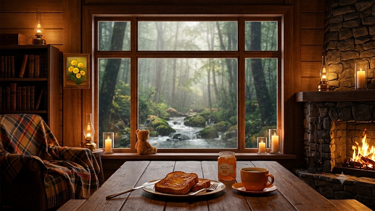 Cozy Rainy Morning 🌧️ Peaceful Piano for Work & Study