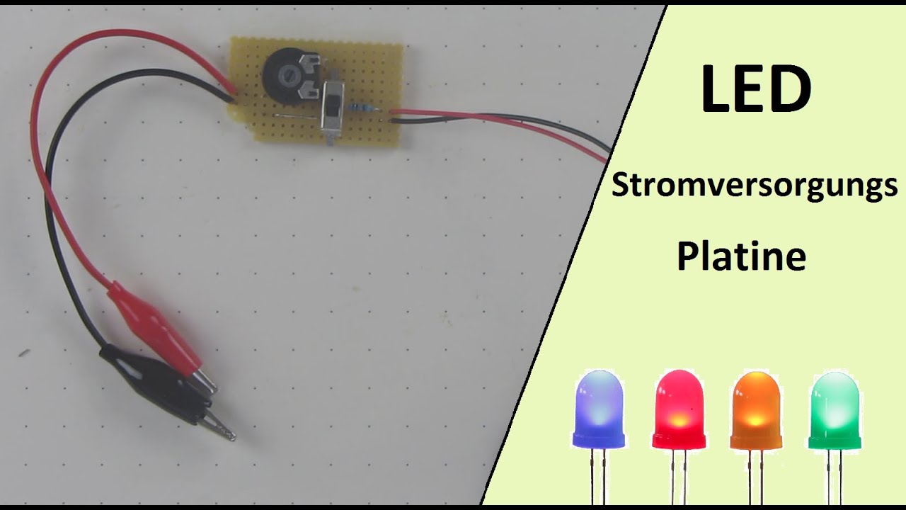 Vorwiederstandsplatine für LEDs löten