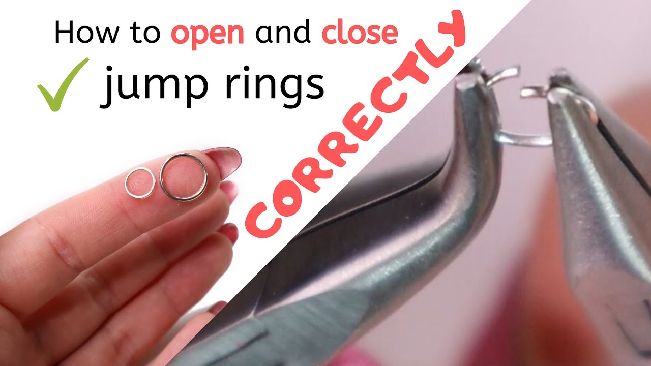 How to open and close jump rings correctly | Open and closed jump rings | Jewelry making basics