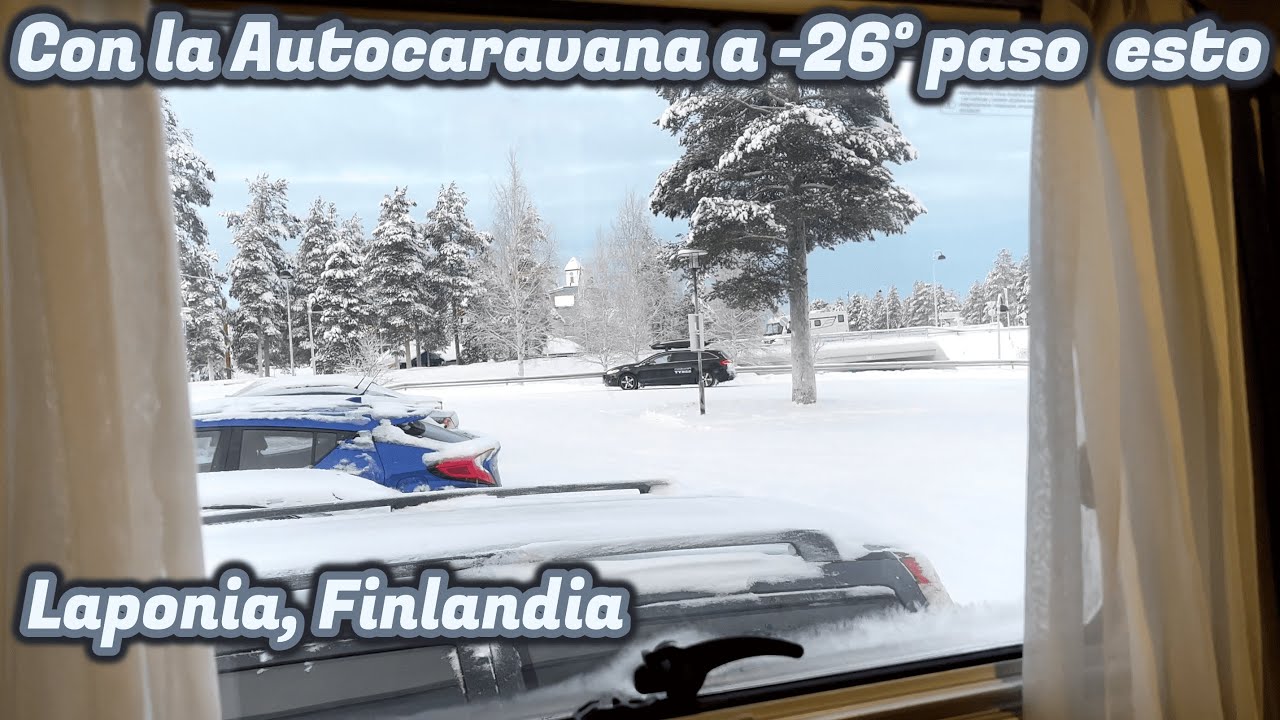 Nochevieja en autocaravana en Laponia, Finlandia