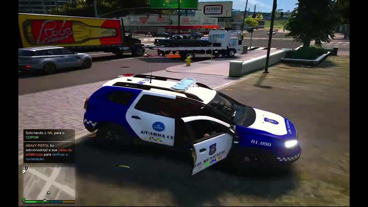 GTA V LSPD  GCM EM CONFRONTO INTENSO COM ASSALTANTES DE LOJA + PRISÃO DE UMA MULHER ARMADA NA PRAIA