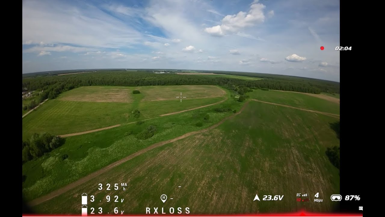 Тест дальности полета dji o3 на раме Diatone Roma L5.