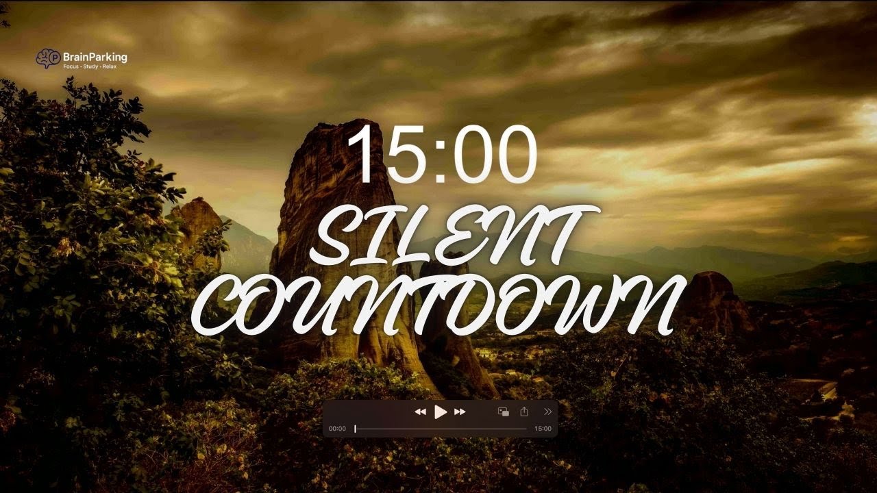 15 Minute Focus Timer ⏳ Silent Pomodoro for Study & Relax