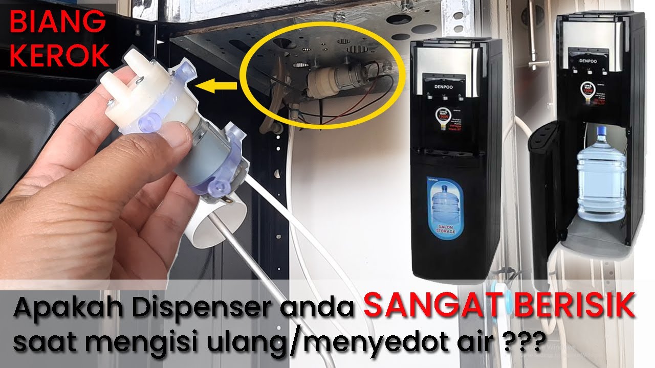 Memperbaiki dispenser air yang BERISIK saat ISI ULANG | SENDIRI pun bisa #howto #tutorial #diy
