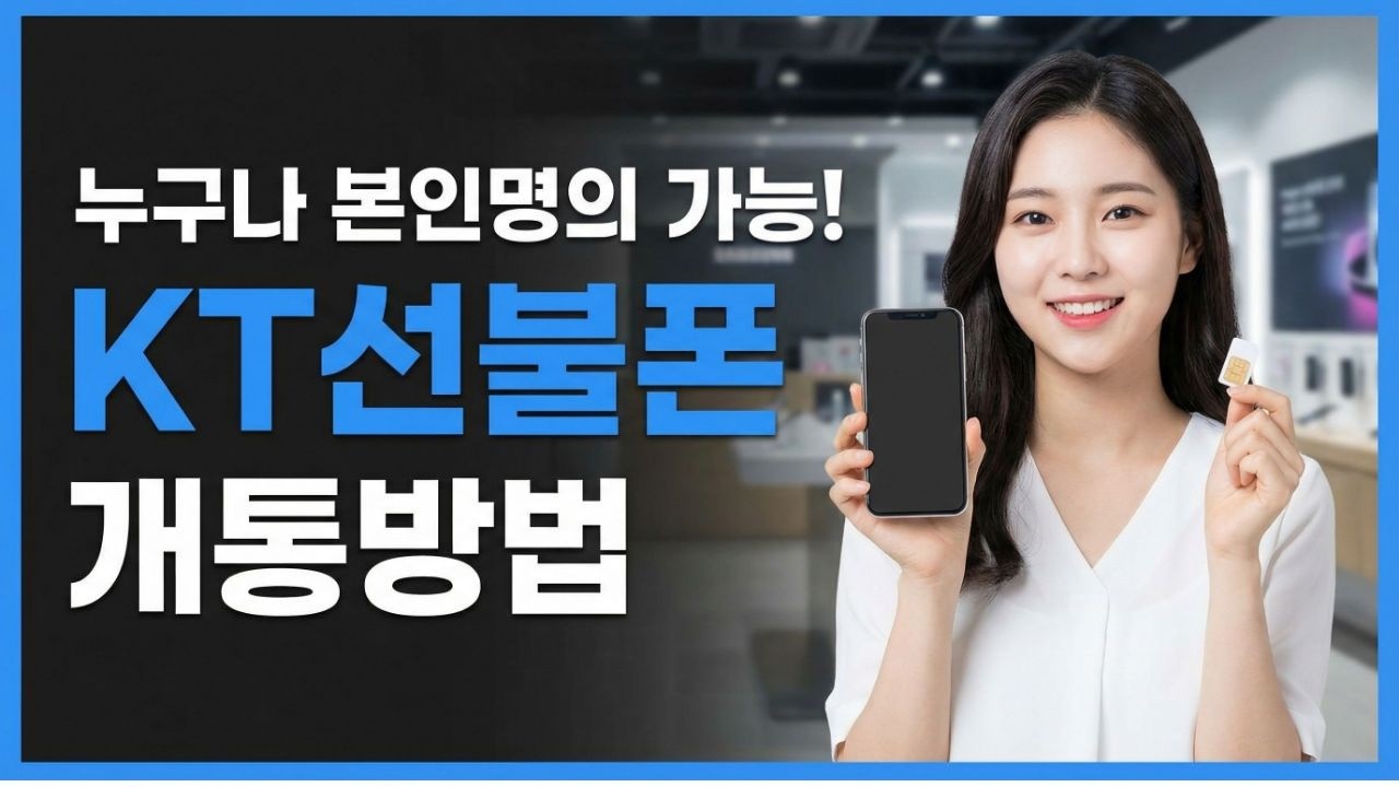 KT선불폰 5분만에 개통하는 방법 ㅣ 누구나 본인명의 가능! #선불폰셀프개통 #선불폰개통방법