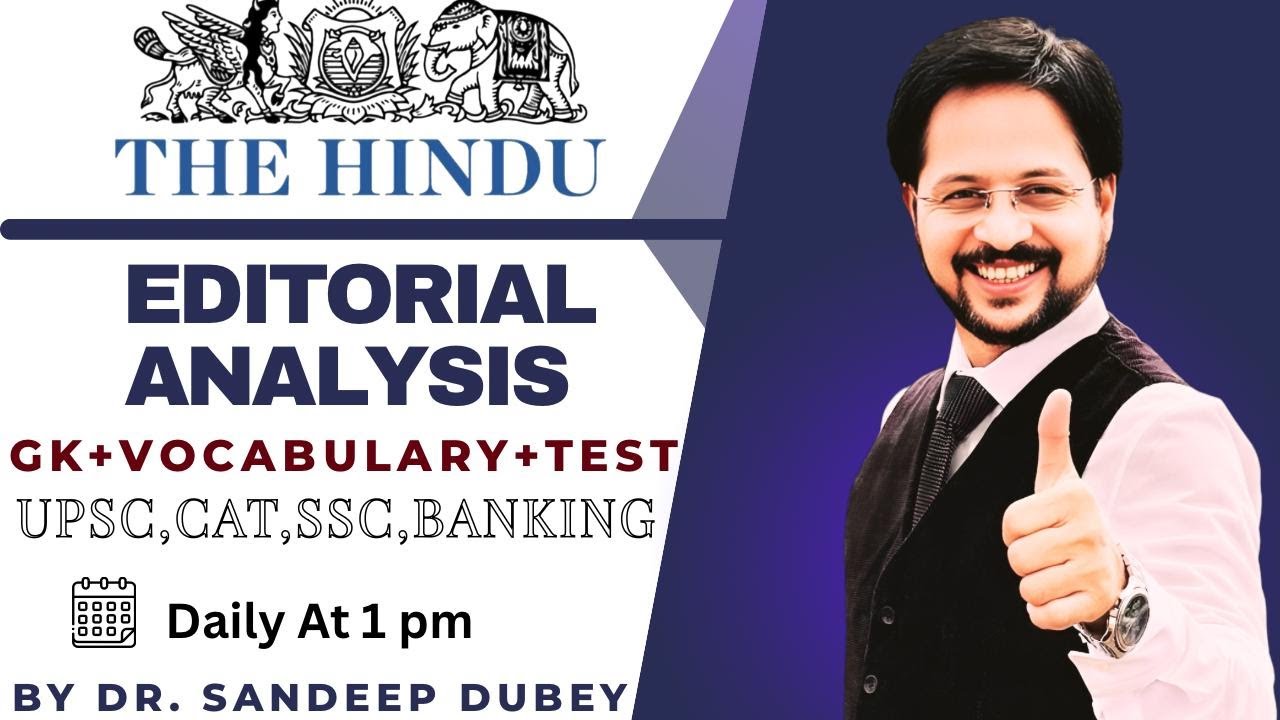 07 Jan Editorial |The Hindu Explained in Hindi | Dr. English Exam Guru | vocabulary | GK