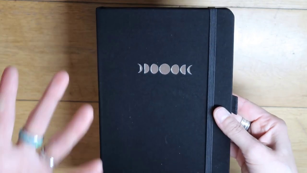 Archer & Olive moon phases blackout bullet journal!