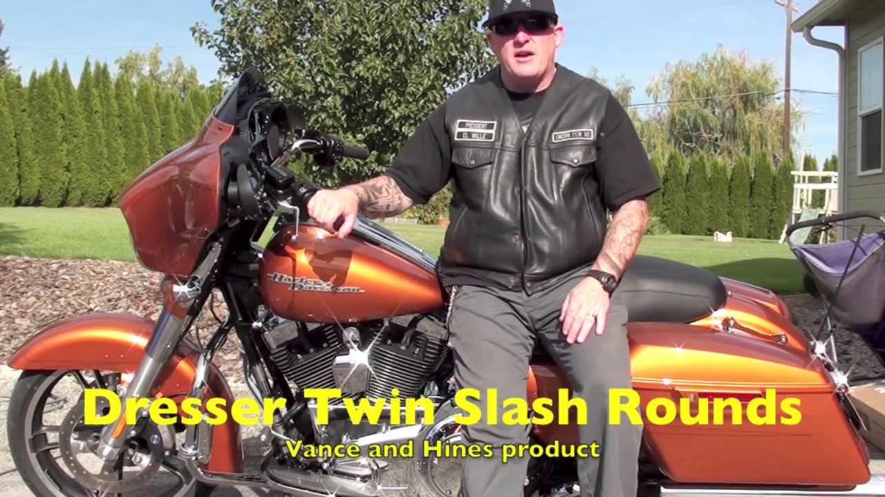 Vance & Hines Dresser Twin Slash Rounds Slip-ons Mufflers Harley Davidson Touring | Biker Podcast