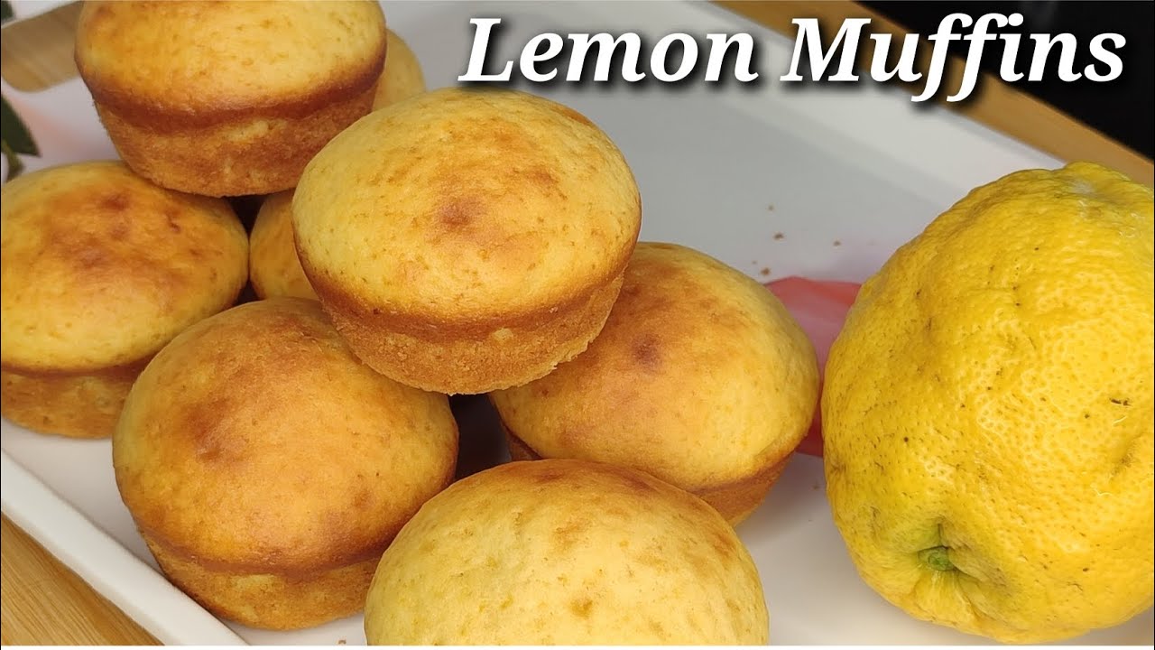 How to Make Soft & Moist Lemon Muffins | Easy Step-by-Step Recipe | Homemade Muffins