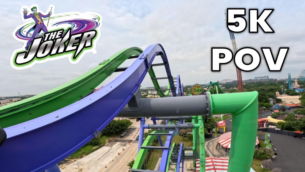 Joker On-Ride POV (Forwards) [5K] | Six Flags Over Texas 2024