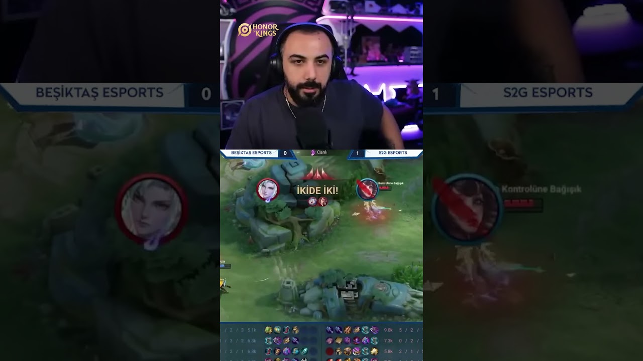S2G Esports'un double kill'i BarışG'nin g&ouml;z&uuml;nden ka&ccedil;mıyor! I Honor of Kings T&uuml;rkiye #shorts