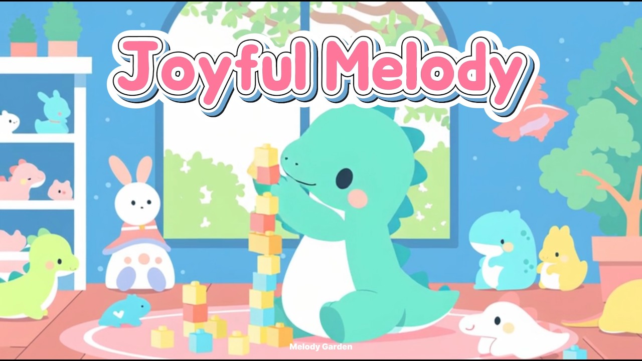 유아 놀이음악 2시간 연속재생 🦖 공룡 친구와 쑥쑥 블록 놀이 🌱 Kids joyful Playtime Music