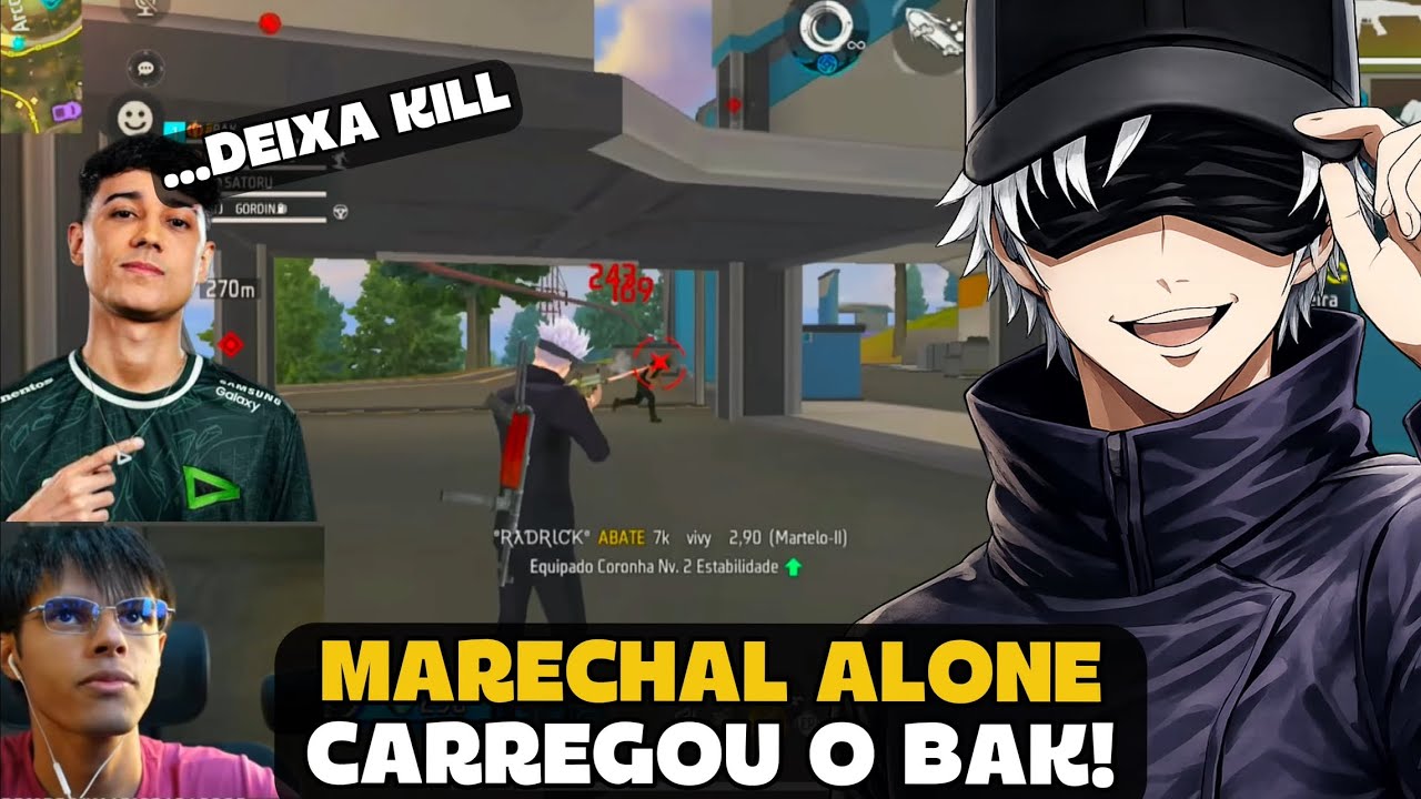 MARECHAL CARREGOU O BAK E ONEXT COM SUA SENSI PERFEITA NA RANK! FREE FIRE - MARECHAL HIGHLIGHTS