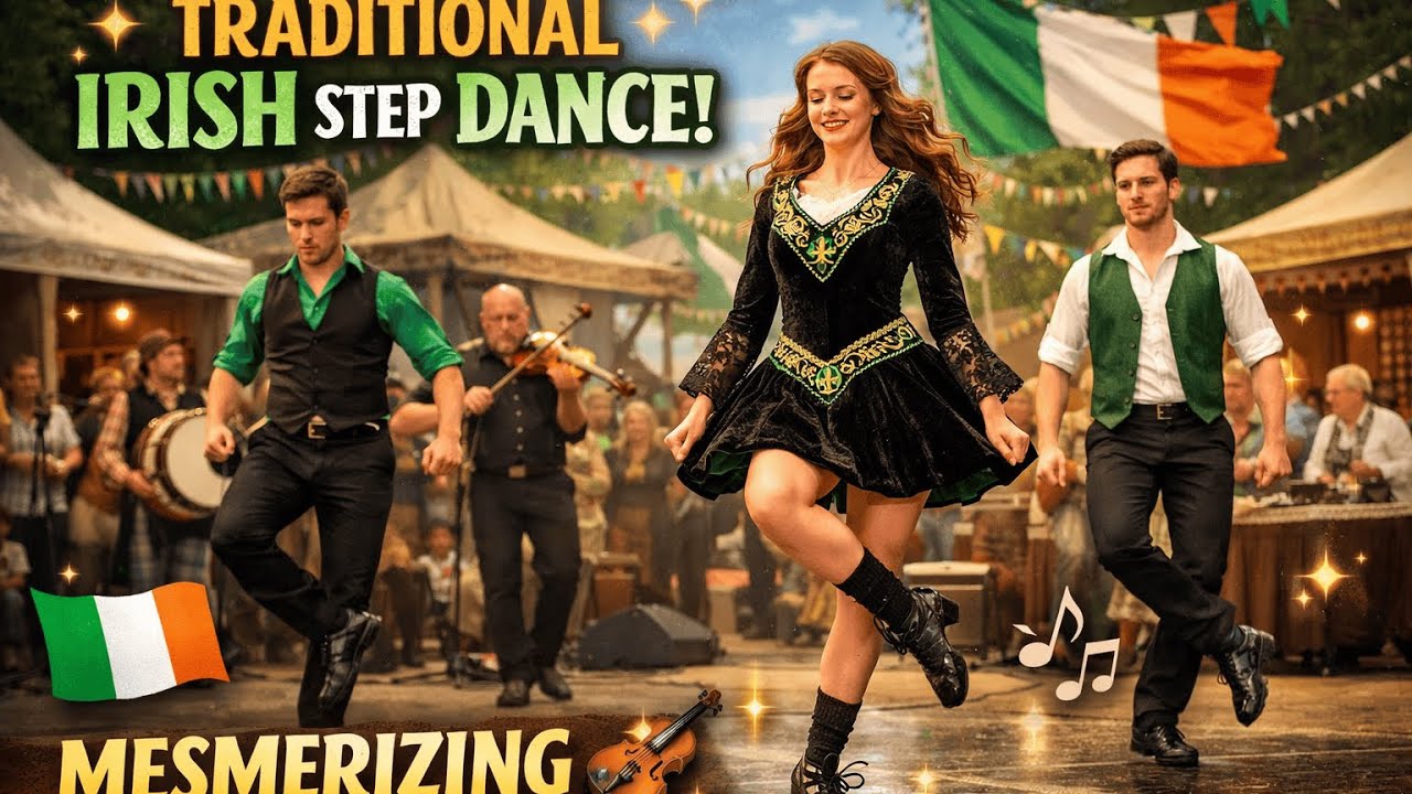 🇮🇪✨ Incredible Irish Step Dance Performance | Mesmerizing Footwork! 💃🎶