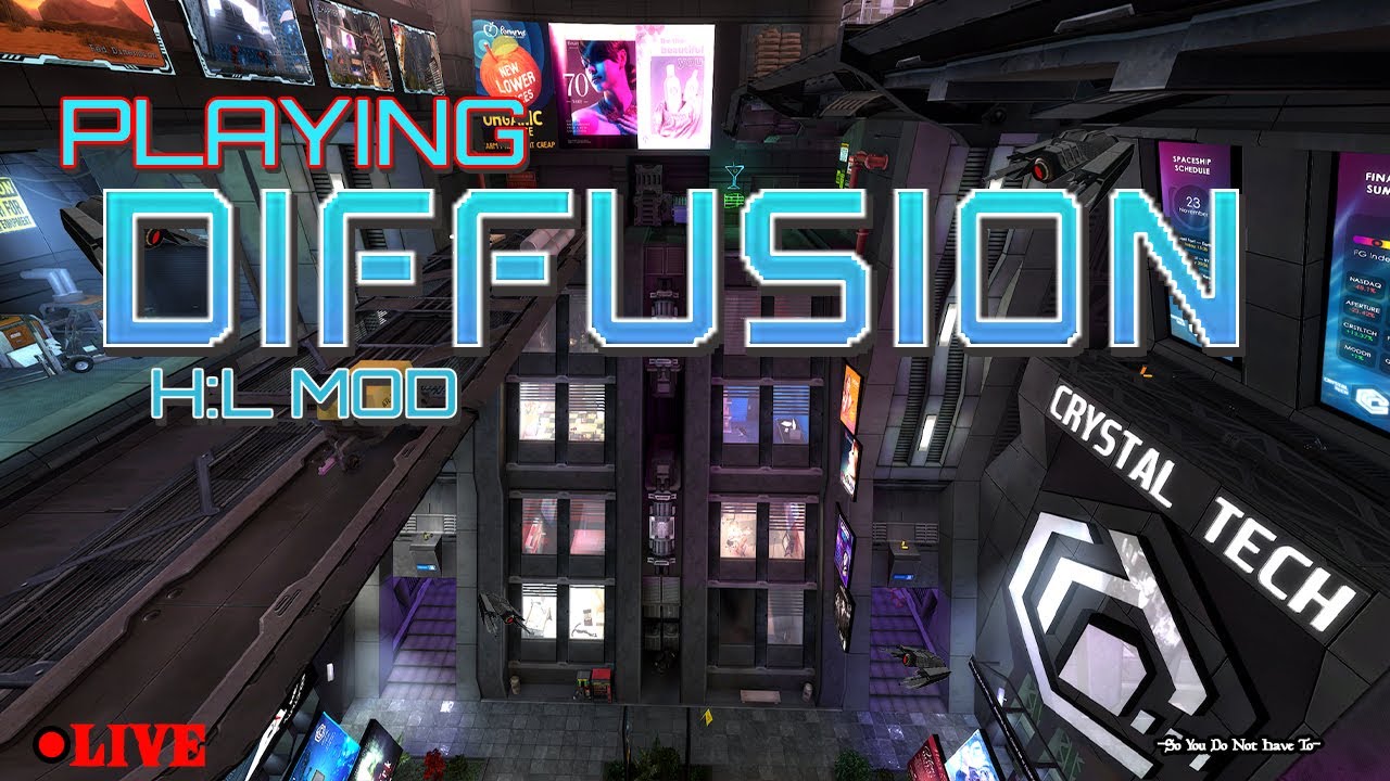 Playing DiFFUSiON [PC] Half-Life mod by @aynekko voted 2nd best modDB