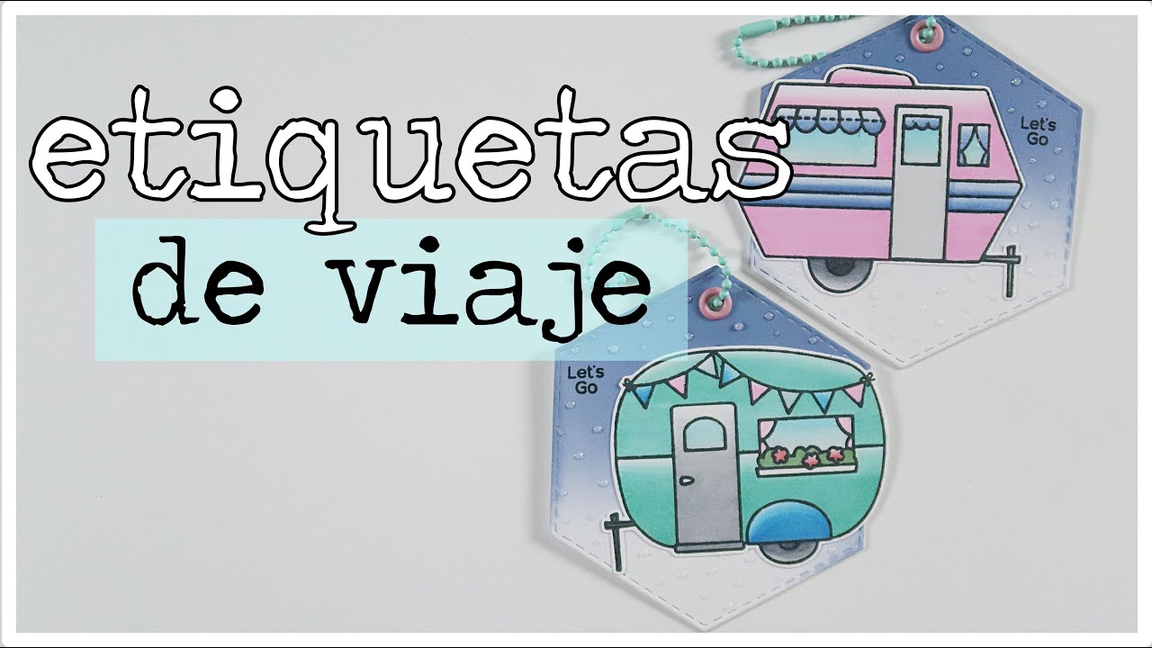 ETIQUETAS de VIAJE para la maleta ✈️ CHAMELEON PENS│Rotuladores al alcohol (Sellos Scrapbooking)