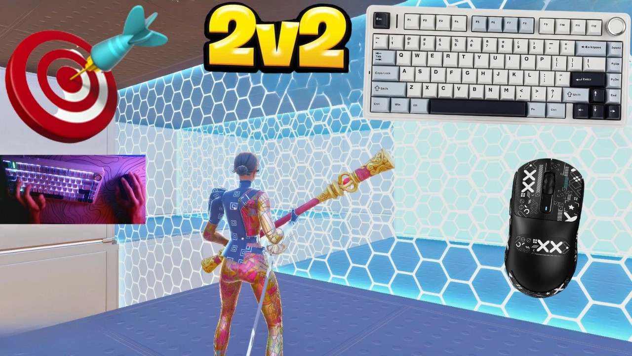 Fortnite 2v2 Piece Control😍 AULA F75 ASMR💤