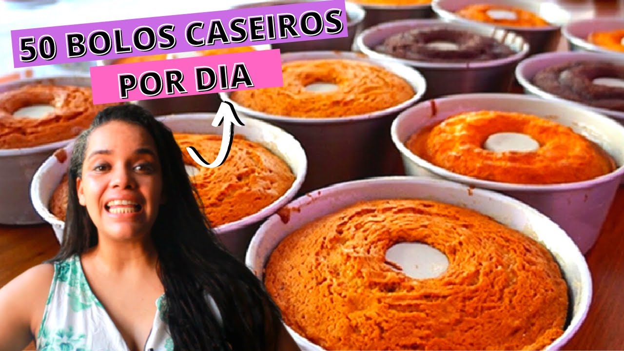COMO FAZER BOLOS CASEIROS EM GRANDES QUANTIDADES I Polly Belem