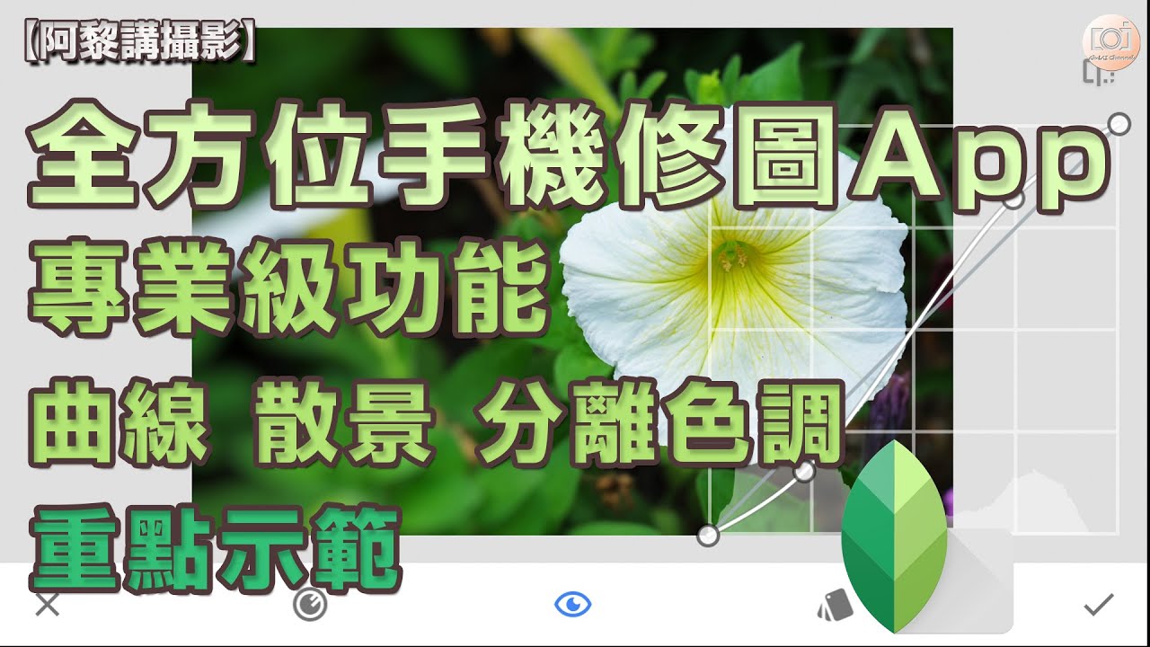 【阿黎講修圖App】Google Snapseed 全方位手機修圖 App 專業級功能 曲線、散景、分離色調 重點示範｜Google Snapseed Retouching App Tutorial