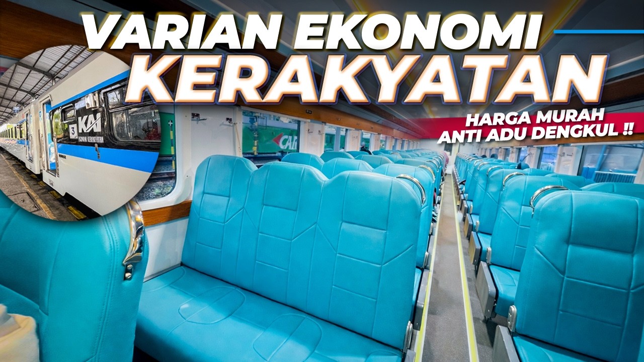 VARIAN EKONOMI TERBARU ‼️ MURAH ANTI ADU DENGKUL !! Trip Kereta Ekonomi Kerakyatan Jogja - Jakarta