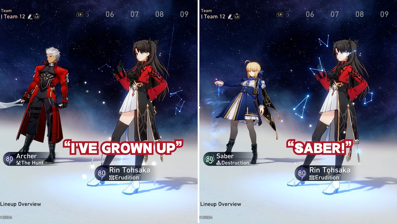 Rin Tohsaka and the others' reactions when added together