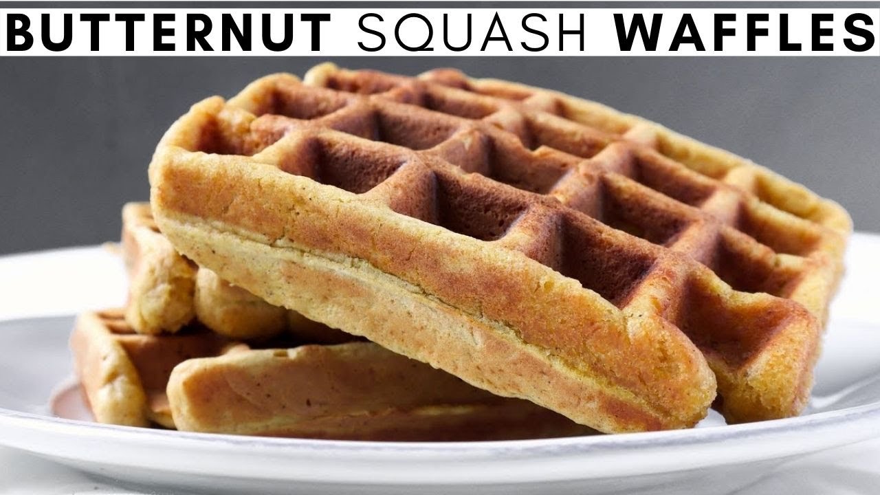 BUTTERNUT SQUASH WAFFLES | pumpkin spice | recipe