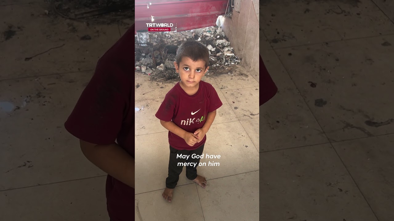 Palestinian child says his father is &ldquo;in heaven&rdquo;