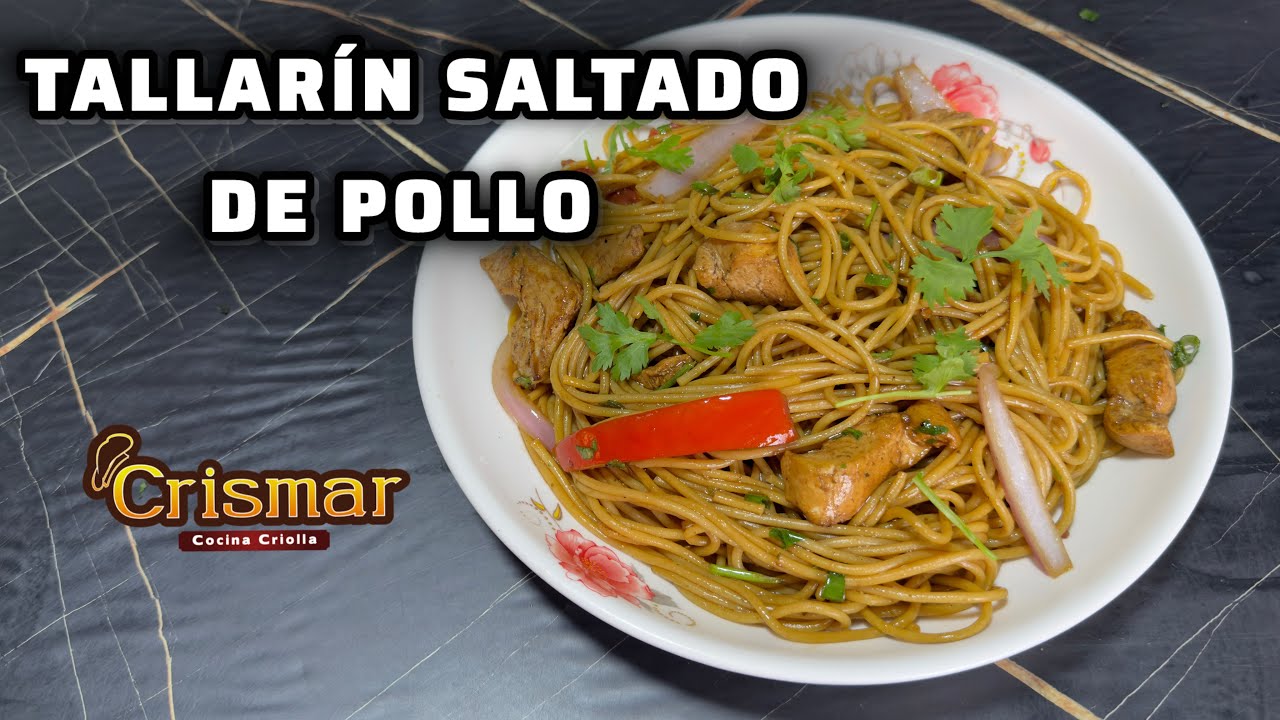 Hoy preparamos tallarin saltado de pollo a mi estilo 
