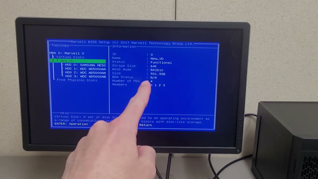 How to setup hardware RAID 0/1/10 on the HP Enterprise Microserver Gen10